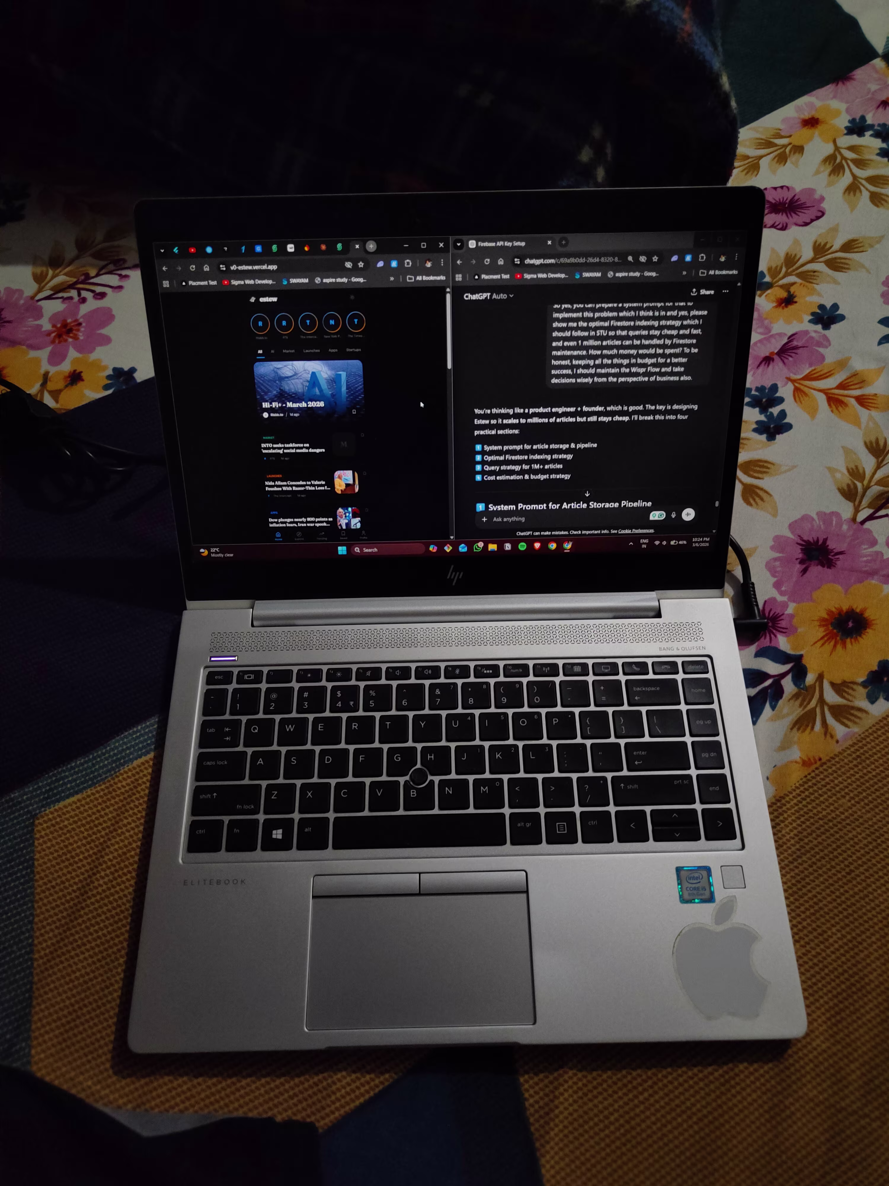 A moment from Sarwan's build journey.